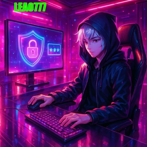 Imagem promocional da LEAO777 destacando login rápido e ambiente de jogos seguro